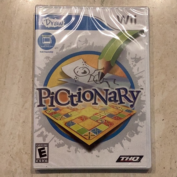 Pictionary Udraw Nintendo Wii Game New Factory Sealed U Draw - Picture 10 of 10